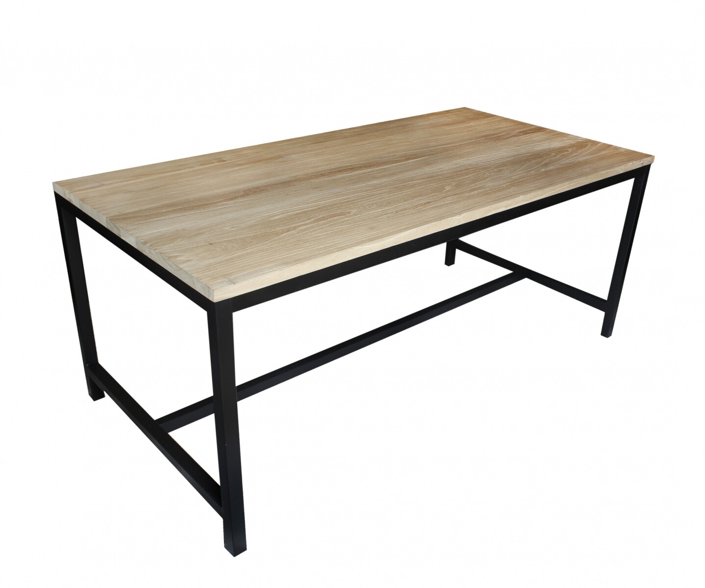 PRAIA - MESA DE COMEDOR PRAIA FD006 OLMO/METAL 180X90X75H CM 