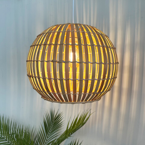 Lámpara colgante campana bambú Ø40cm IX9140