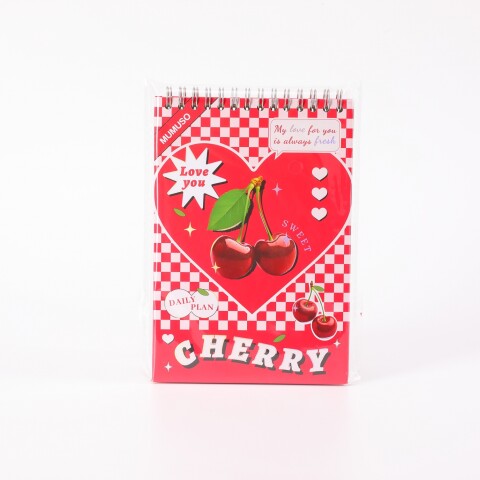 CUADERNO CON ESPIRAL ESTILO RETRO (CEREZA) CUADERNO CON ESPIRAL ESTILO RETRO (CEREZA)