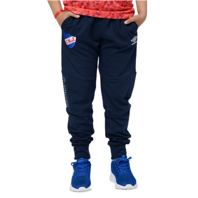 Pantalon de Niños Umbro Nacional Jrs Azul Marino - Blanco