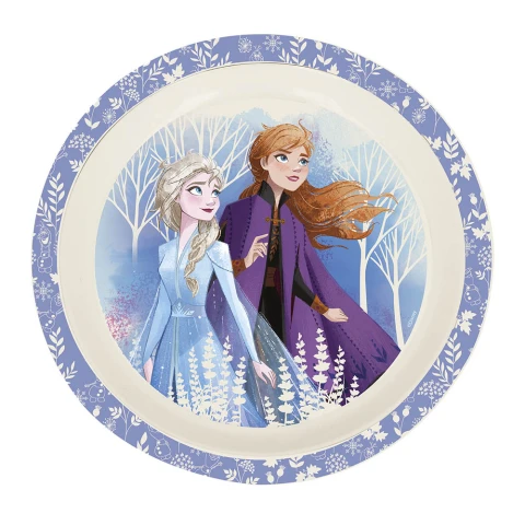 Plato con Fibra de Bambú Frozen U