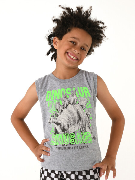 MUSCULOSA DINOSAUR GRIS