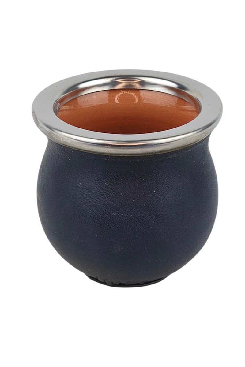 Mate ceramica forrado chico Azul