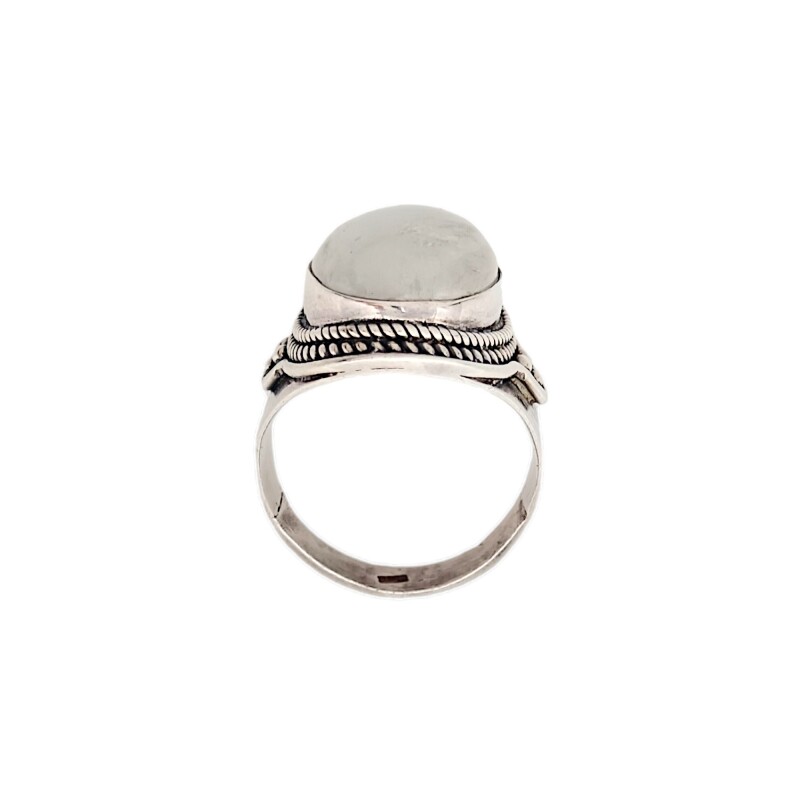 Anillo Oval-Plata 925-Piedra Luna-AN3108 conpiedra