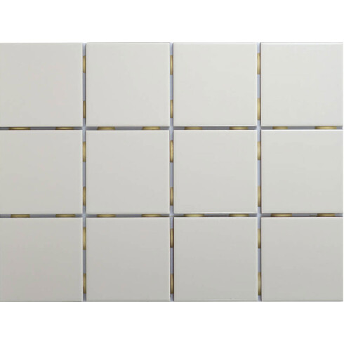Cerámica malla blanca mate 10x10Cm pared GAMAS DE BLANCO