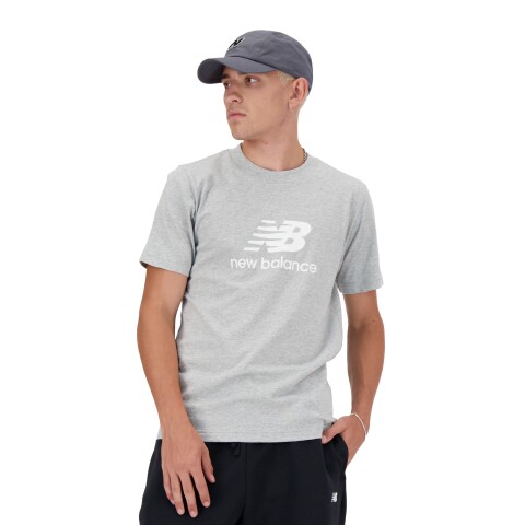 Remera New Balance de Hombre - MT41502AG GREY