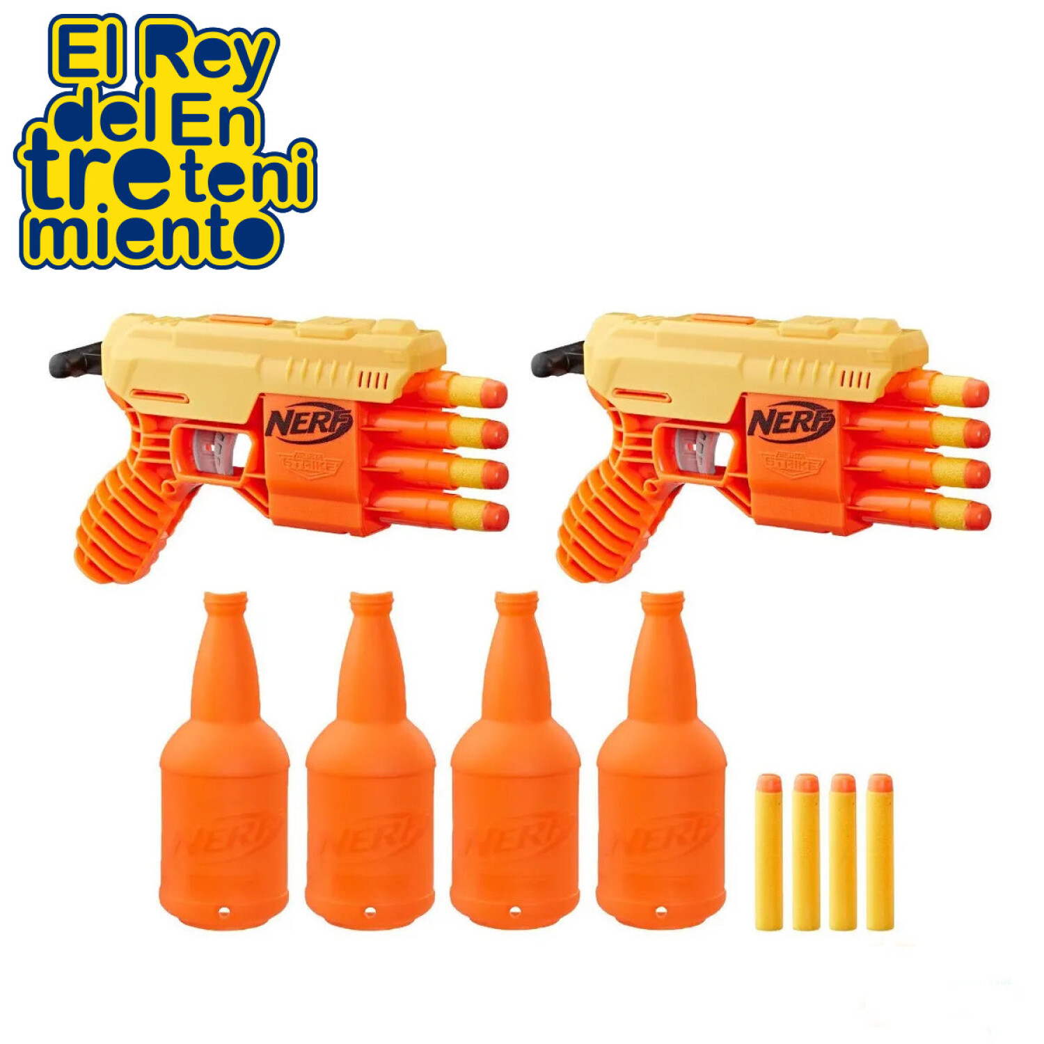 Pistolas Nerf Set Lanzador Fang Alpha Strike dobles — El Rey del