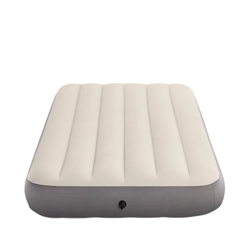INTEX COLCHON DURA-BEAM BASICO 1 PLAZA - VALVULA 2en1 CREMA Intex Colchon Dura-beam Basico 1 Plaza - Valvula 2en1 Crema