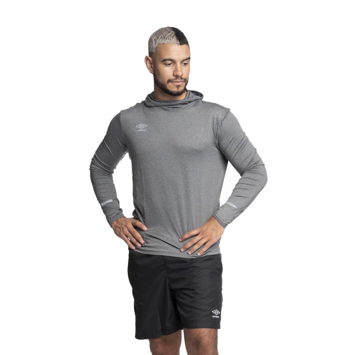 Buzo de Hombre Umbro Spandex c/capucha - Gris 