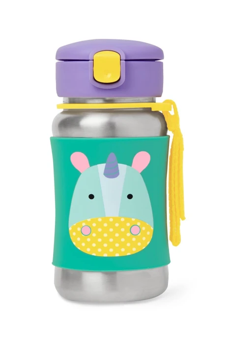 Botella acero inoxidable con sorbito, diseño unicornio Botella acero inoxidable con sorbito, diseño unicornio