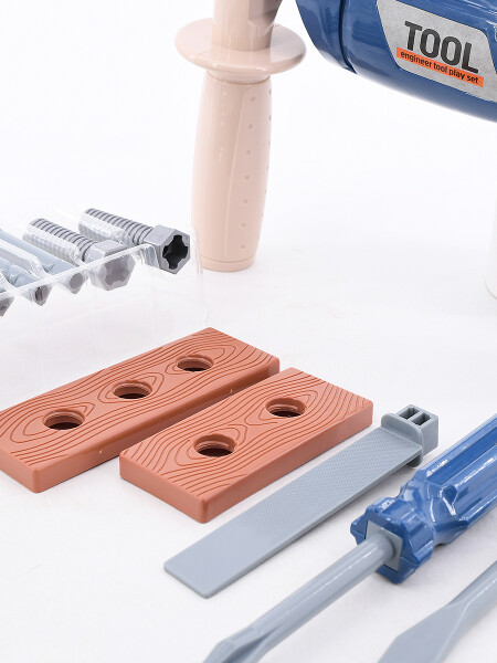 TALADRO CON ACCESORIOS AZUL