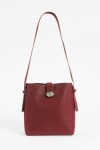 Cartera bandolera con hebilla rojo