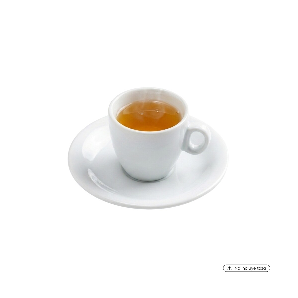 Plato para Té de Porcelana Blanca 16 cm Actualite 