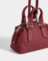 Bowling Noche Cartera Bowling Con Tachas - Rojo Burdeaux