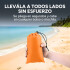 Manta Playa Picnic Camping Tela Oxford 210 X 200 Cm + Bolso Color Naranja