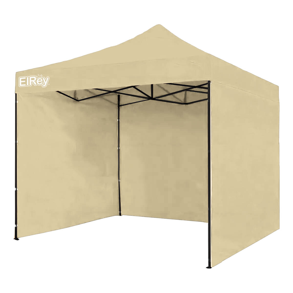 Gazebo 2.5x2.5mt Toldo Uv30 Impermeable + 3 Paredes - Beige 