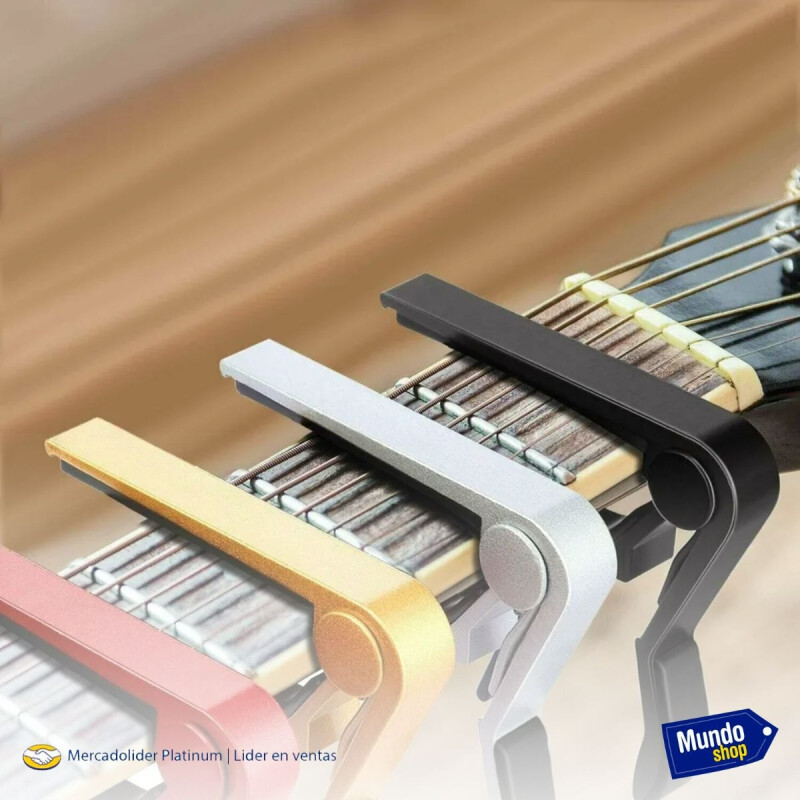 Requinto Capo Capotraste Guitarra Acustica Electrica Pinza Azul