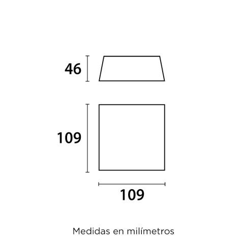 Aplique pared bidireccional gris, interior, 1xG9 BM4026