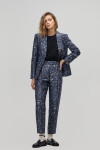 Blazer Oslo en Taffeta Midnight Leopard
