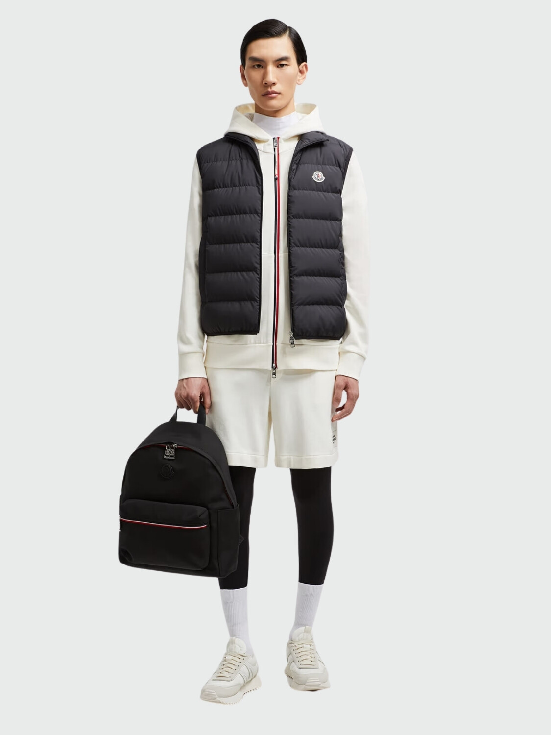 Moncler - Chaleco relleno de plumas, Contrin Negro