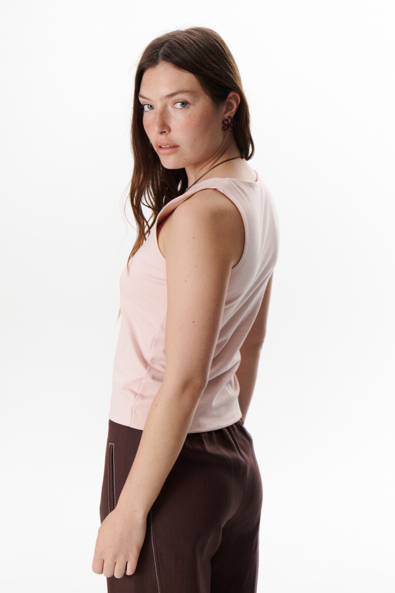 MUSCULOSA DOBLE ROSA