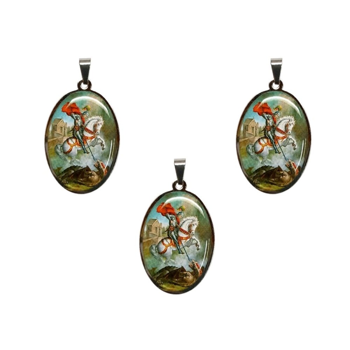 MEDALLAS DE SANTOS 5CM X3 UNIDADES - Gp117/san Jorge 