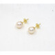 7 mm Caravanas en Oro 18 K Y Perlas De Cultivo 7 mm Caravanas en Oro 18 K Y Perlas De Cultivo