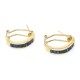 Caravanas clips en oro 18k con zafiros azules Caravanas clips en oro 18k con zafiros azules