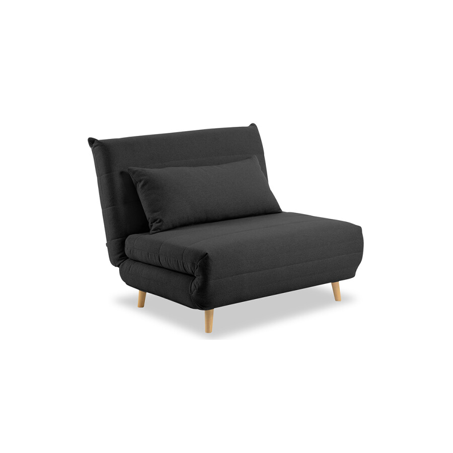 Sillón Cama Individual UNO Negro | EN EXHIBICION