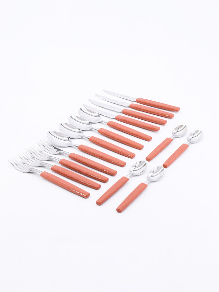 CUBIERTOS BOTANICAL ROJO ROJO