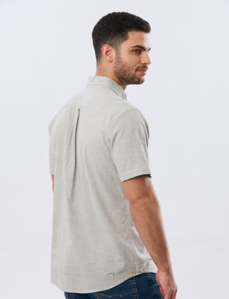 CAMISA CUADROS DE LINO Verde