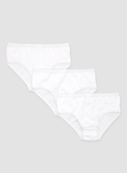 Pack x3 bombacha infantil Blanco