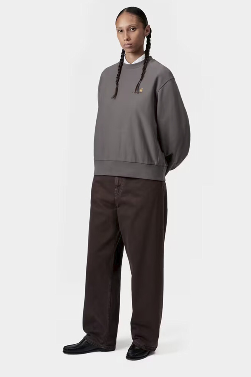 W' AMERICAN SCRIPT SWEAT Gris