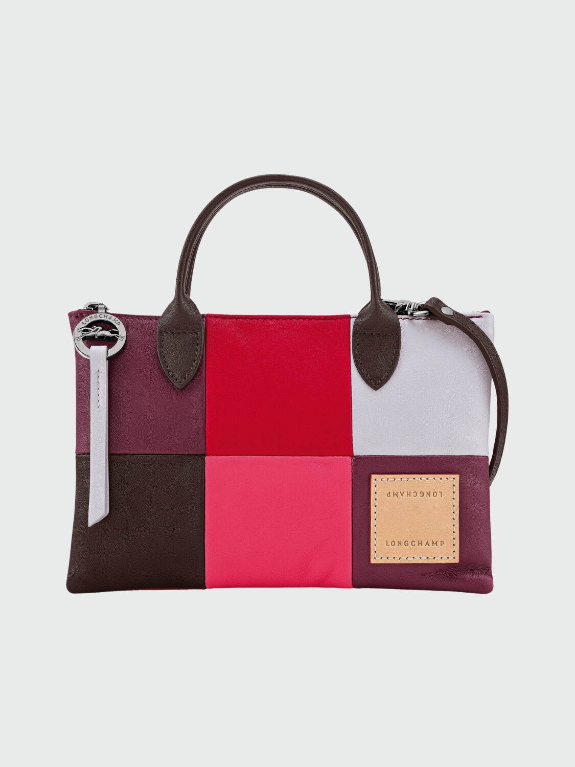Longchamp -Bolso de mano XS en cuero, Re-Play Patch Colores varios