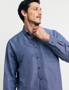 012666 CAMISA HARRINGTON LABEL Azul Osc/bla