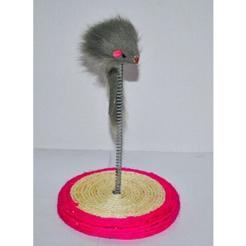 Juguete p/Gatos Base y Espiral c/Ratón Juguete p/Gatos Base y Espiral c/Ratón