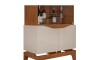 Cristalero 2 Puertas de Vidrio en MDF - Nice Beige