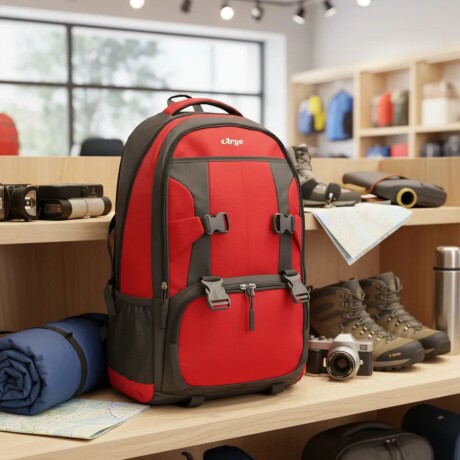 Mochila Arye Paso Severino 36 Litros con Portanotebook Rojo