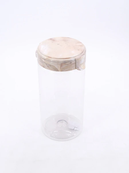 RECIPIENTE TAPA FLIP BEIGE