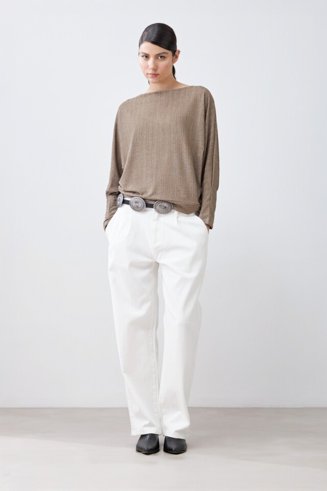 Blusa manga dollman verde oliva