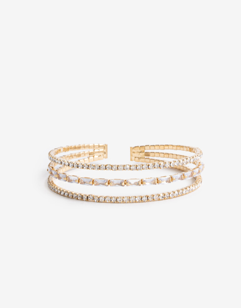 Brazaletes Strass Brazaletes Mariposa Strass - Dorado
