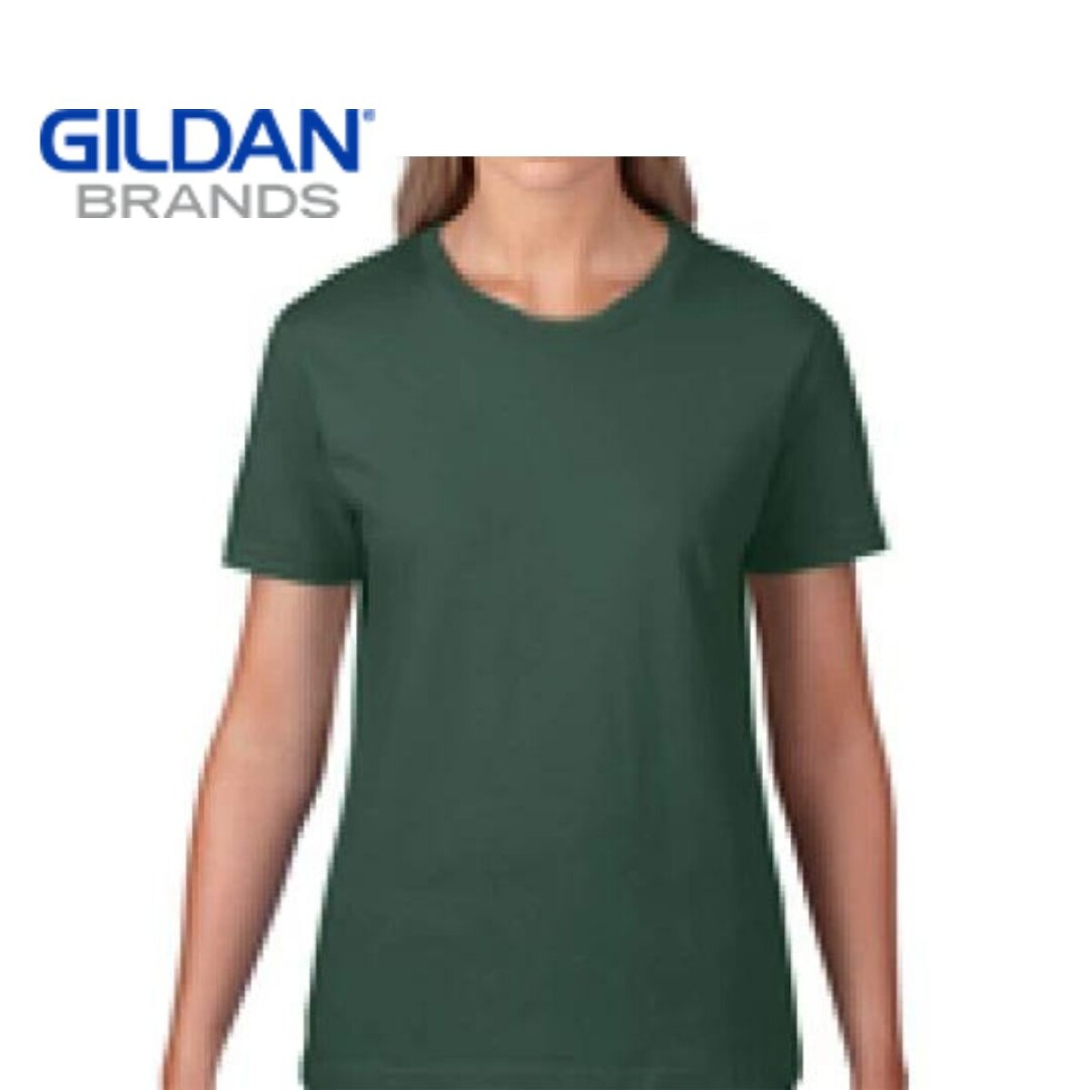 Camiseta básica a la base dama - Verde 