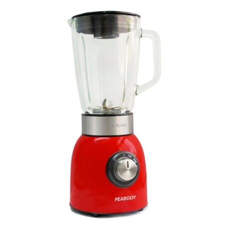 Licuadora Peabody en acero inoxidable con jarra de 1.5L 800W Rojo