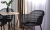 Silla Sydney - Patas de Metal/Madera Negro
