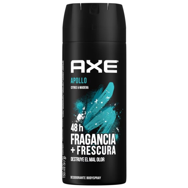 Desodorante AXE Apollo Citrus y Madera 48hs – 150ml. Desodorante AXE Apollo Citrus y Madera 48hs – 150ml.