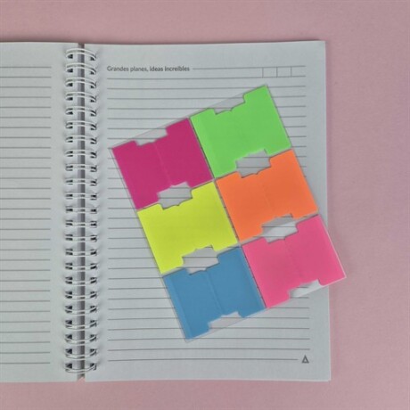 Notas adhesivas neon Multicolor