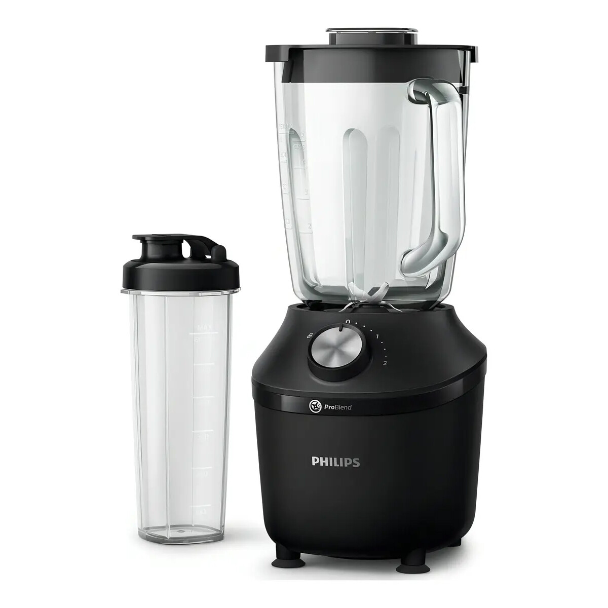 Licuadora Philips Hr2291/41 Negra Con Vaso 