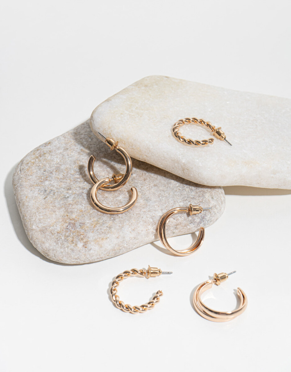 Set De Argollas De Metal Reciclado 
