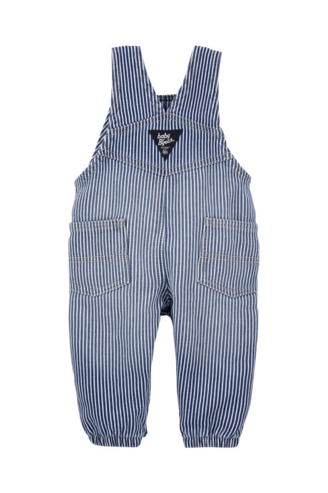 Enterito jean diseño a rayas hickory Sin color