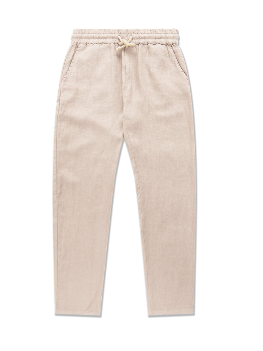 Heavy linen pants - Cream 
